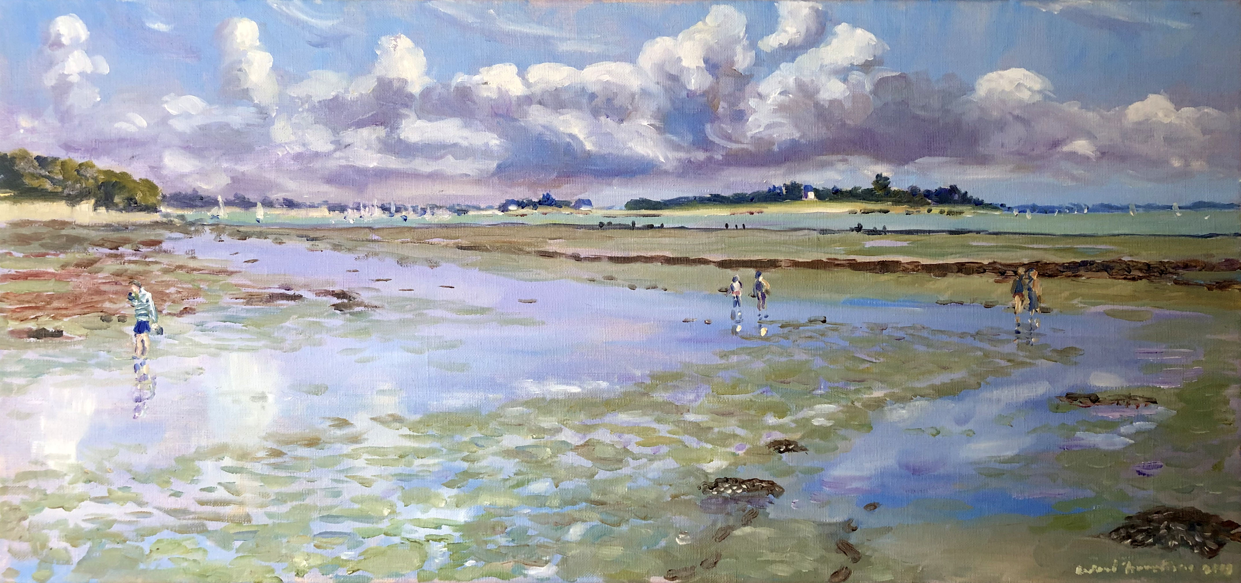 Golfe du Morbihan avec marcheurs