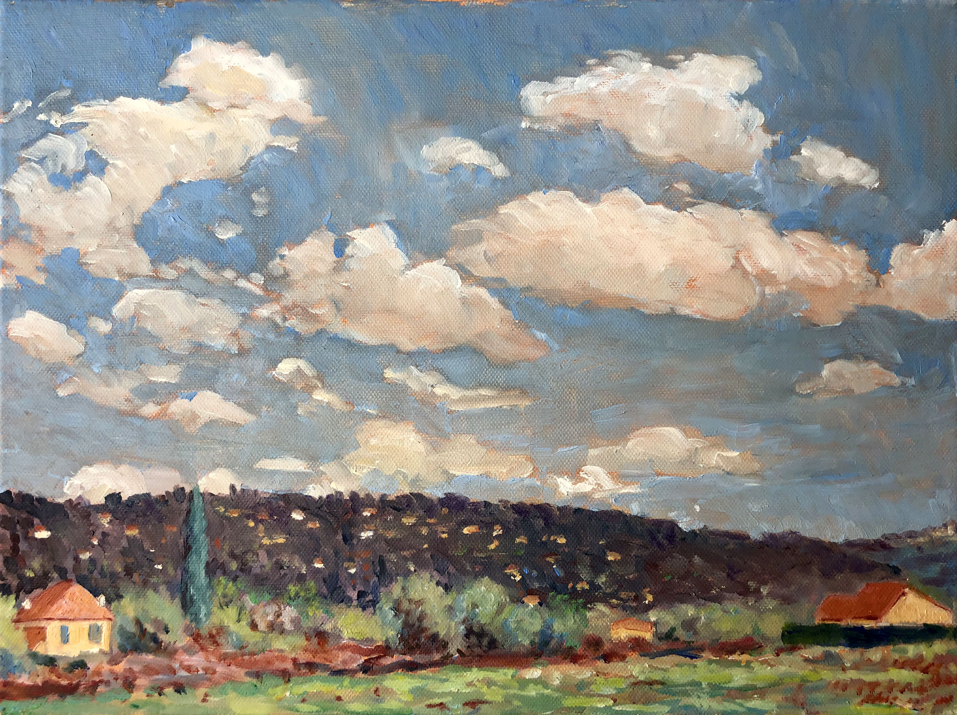 Etude de Ciel Plaine du Plan vue vers Mouans 
