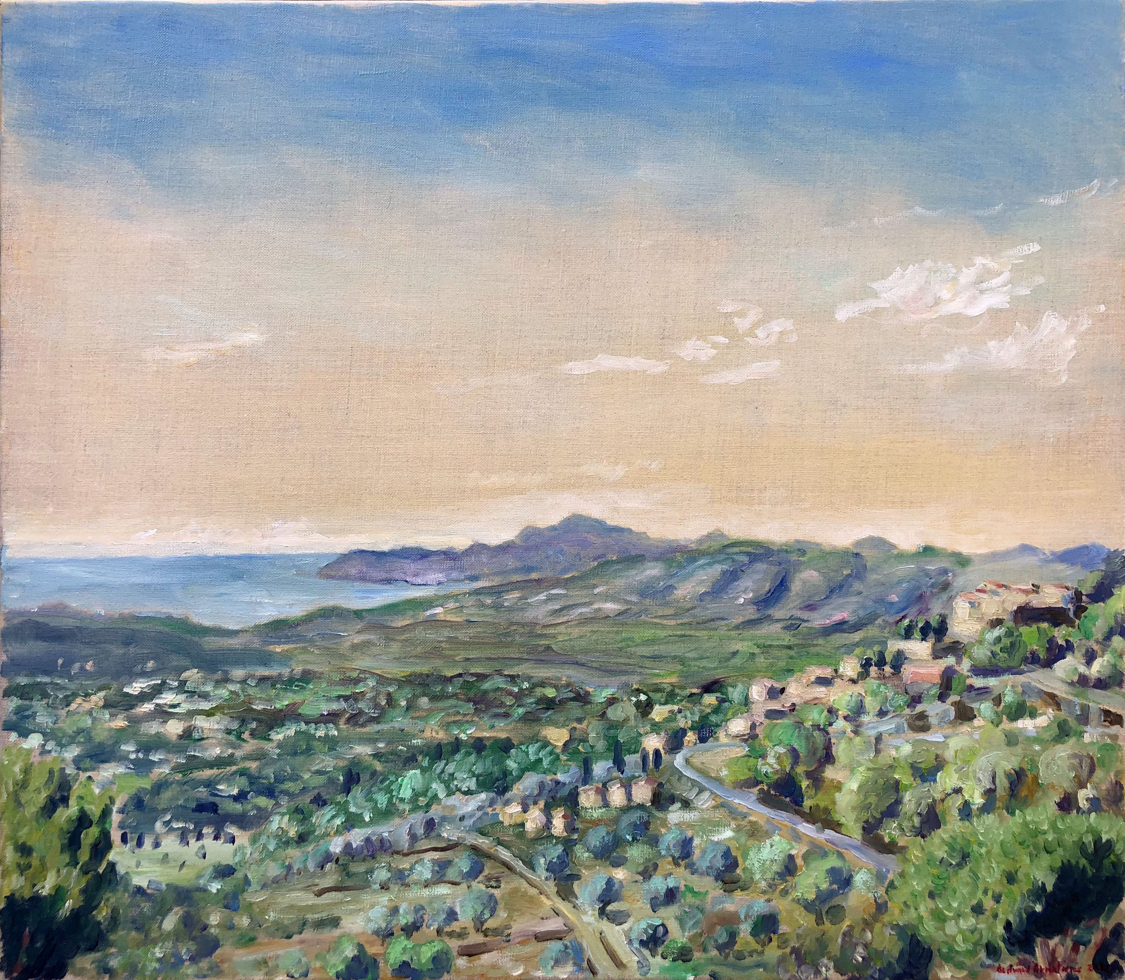 Vue depuis Chateauneuf vers le Sud Ouest